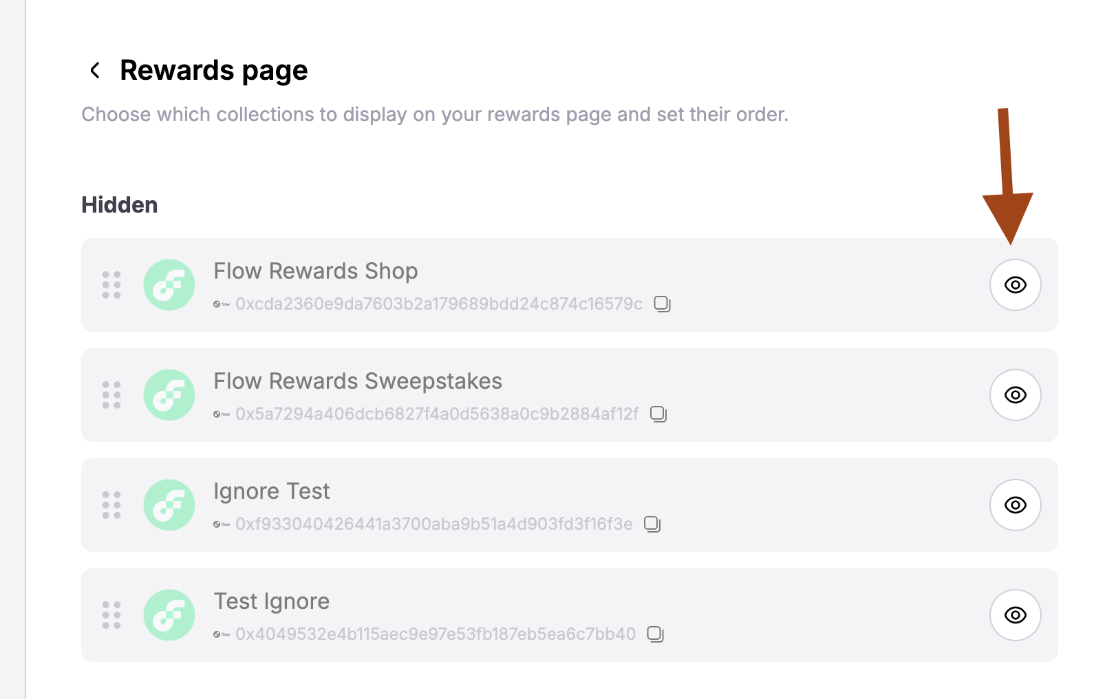 Edit page visibility toggle (placeholder)
